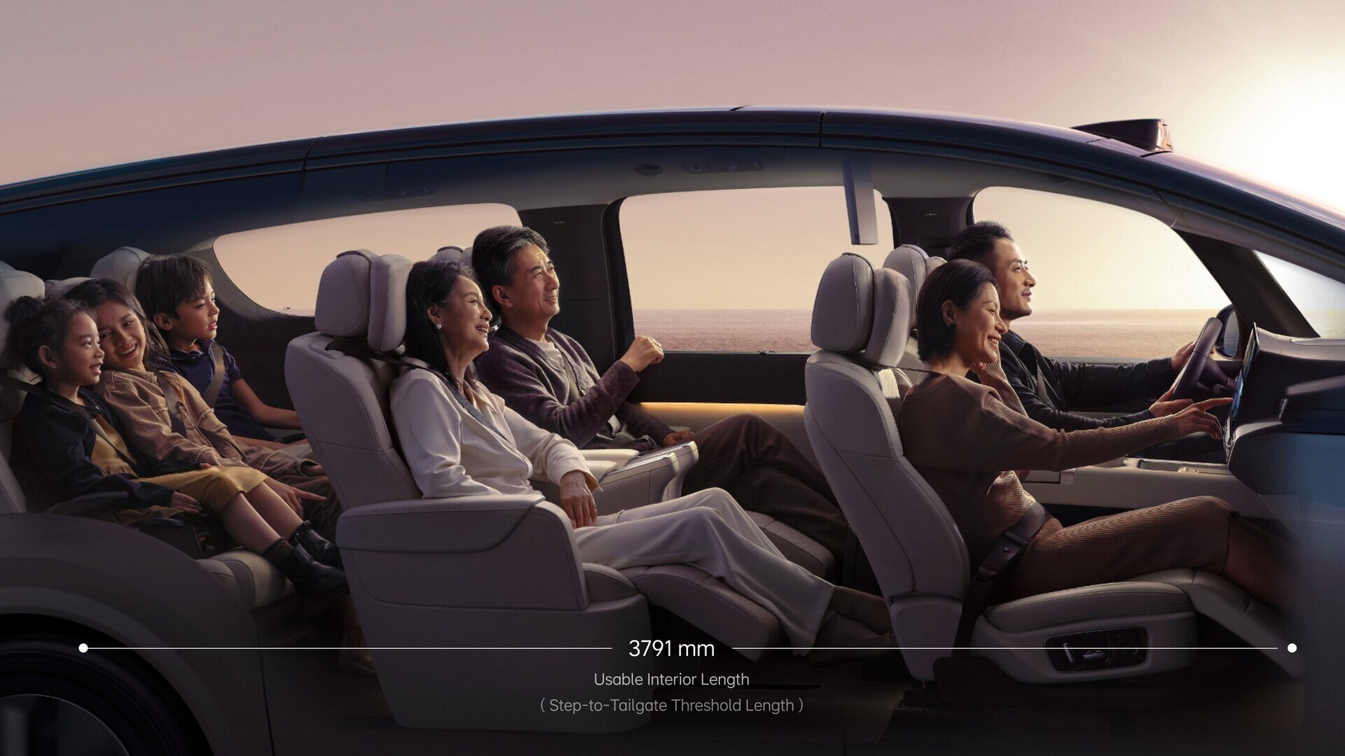 Interior length Lixiang MEGA