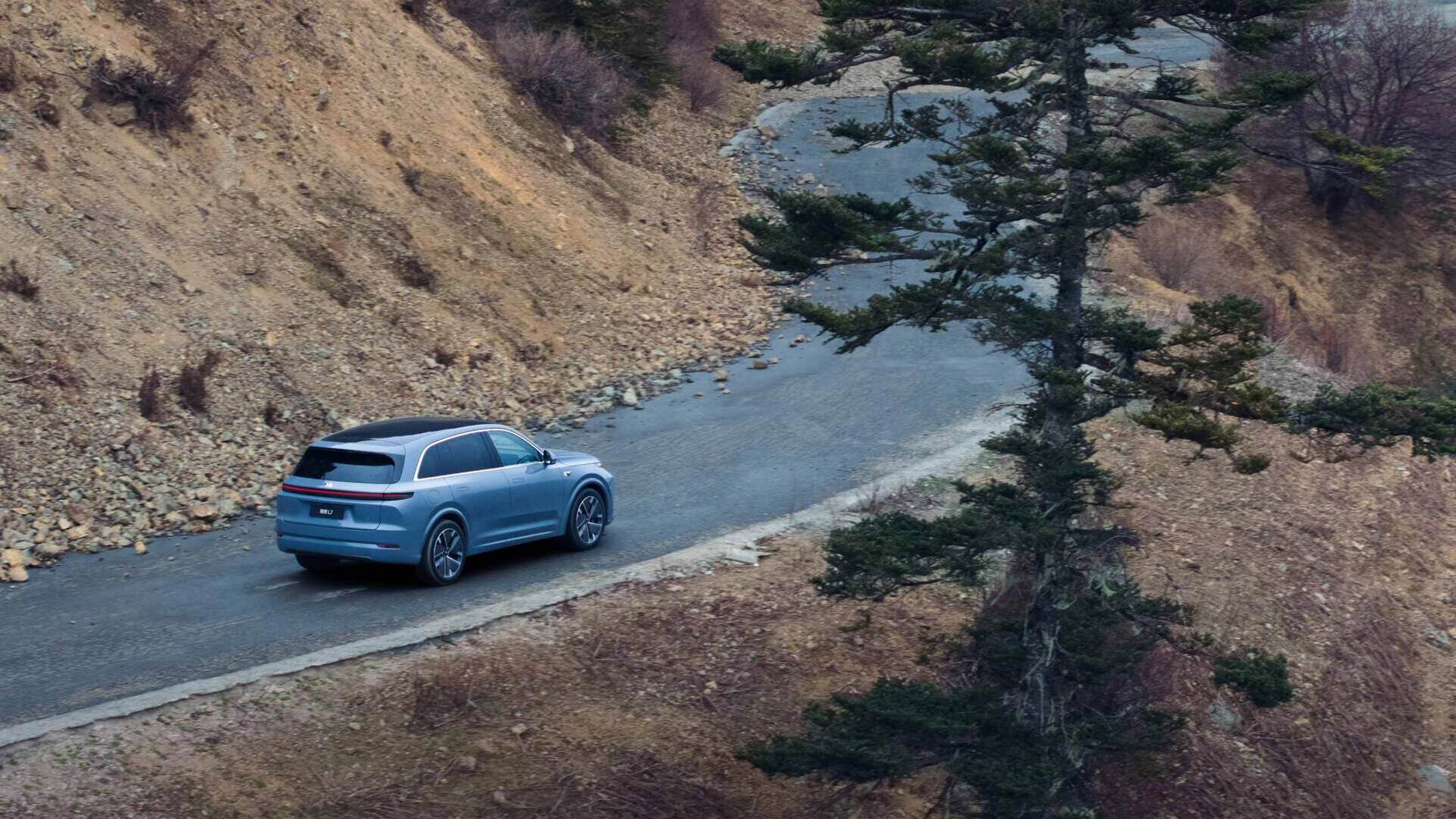 Electric car traveling Li Auto